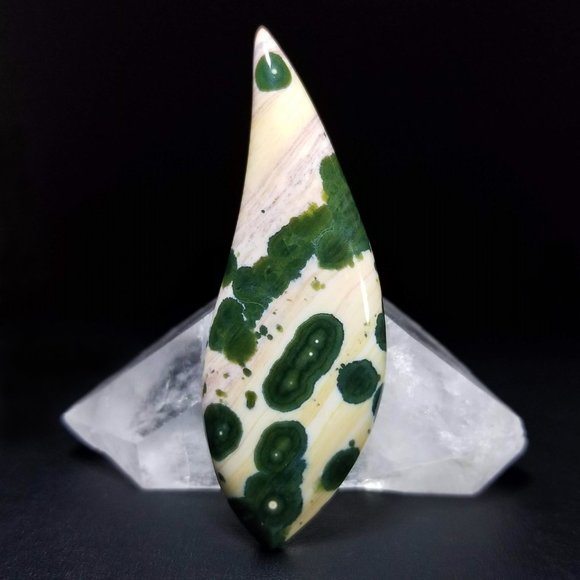 Extra Large Marovato Ocean Jasper Cabochon * 70.08 x 24.87 x 7.41mm  * Old stock - Picture 10 of 11